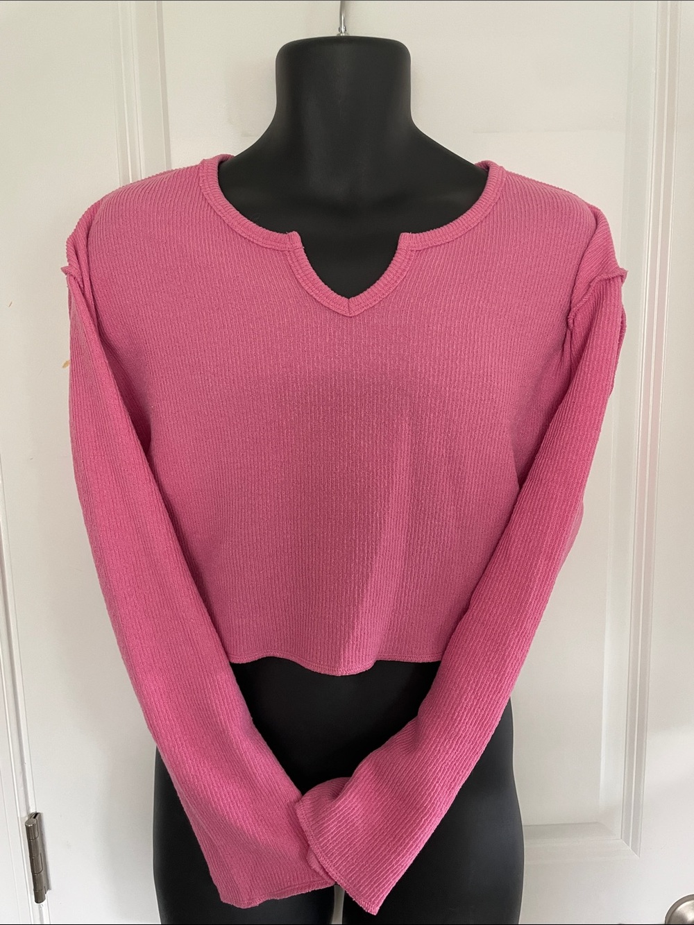 Urban Outfitters Pink Oversized Cropped Top